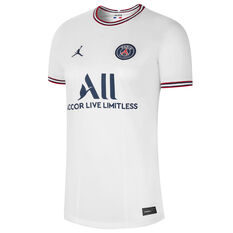Paris Saint-Germain Womens 2021/2022 Stadium Fourth Football Jersey White/Red XS, White/Red, rebel_hi-res