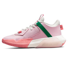 Nike Air Zoom Crossover GS Kids Basketball Shoes Pink/White US 4, Pink/White, rebel_hi-res