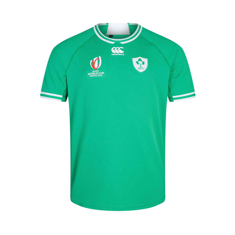 Ireland 2023 Mens Home Rugby Jersey Green S, Green, rebel_hi-res