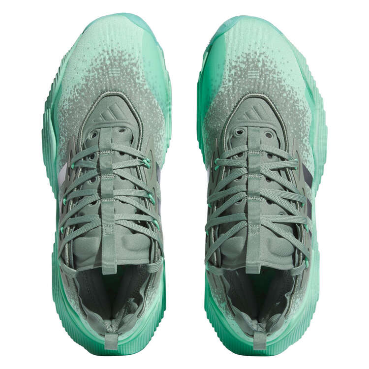 adidas Trae Young 3 Basketball Shoes, Green/Silver, rebel_hi-res