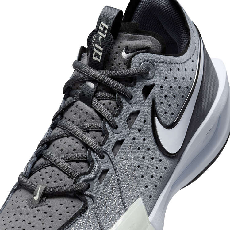 Nike Air Zoom G.T. Cut 3 Basketball Shoes, Grey/Black, rebel_hi-res