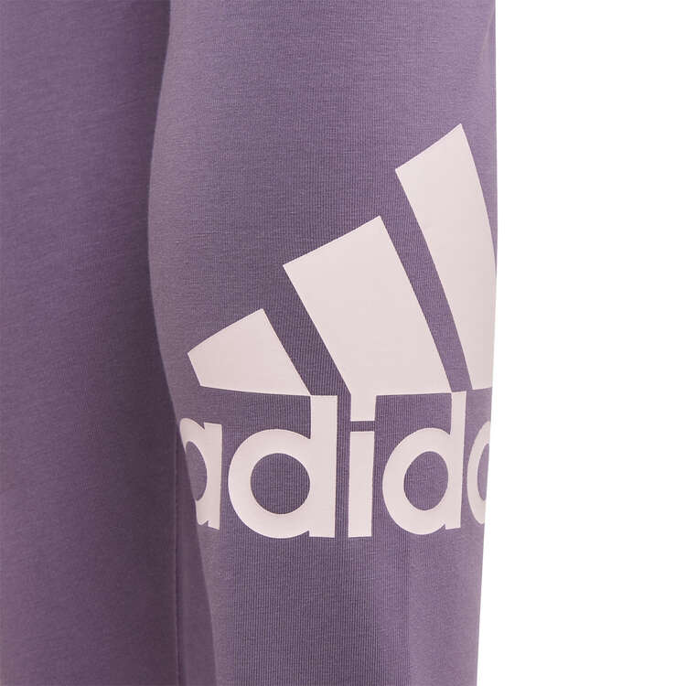 adidas Girls Essentials Big Logo Leggings, Purple, rebel_hi-res