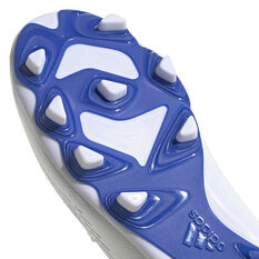 adidas Predator Edge .4 Kids Football Boots, White/Blue, rebel_hi-res