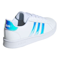 adidas Grand Court GS Kids Casual Shoes White/Grey US 11, White/Grey, rebel_hi-res