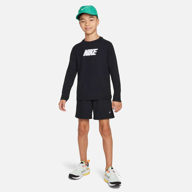 Nike Boys Dri-FIT Multi Long Sleeve Top, Black, rebel_hi-res
