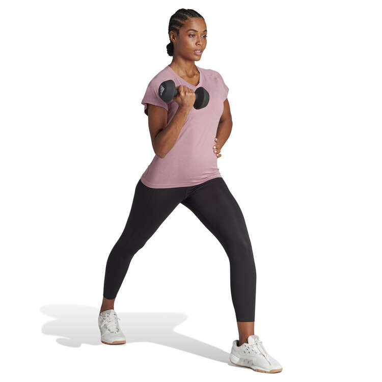 adidas Womens Training Essentials Tennis Tee, Pink, rebel_hi-res