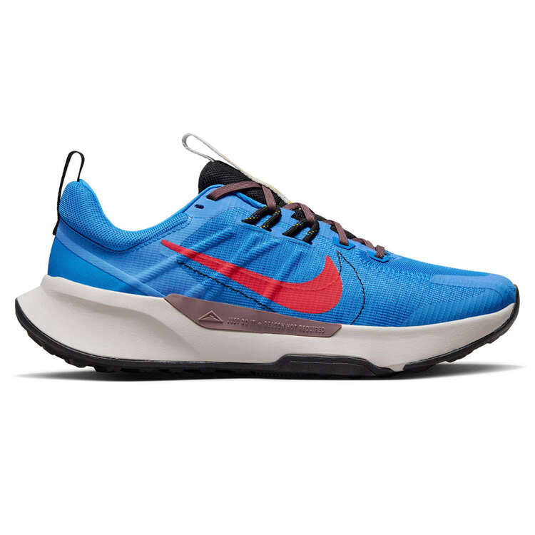 Nike Juniper Trail 2 Next Nature Mens Trail Running Shoes, Blue/Red, rebel_hi-res