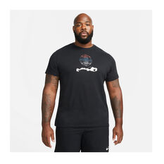 Nike Kyrie Irving Mens Dri-FIT Logo Tee Black S, Black, rebel_hi-res