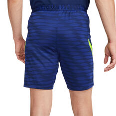 Nike Mens Dri-FIT Strike Knit Football Shorts Blue S, Blue, rebel_hi-res