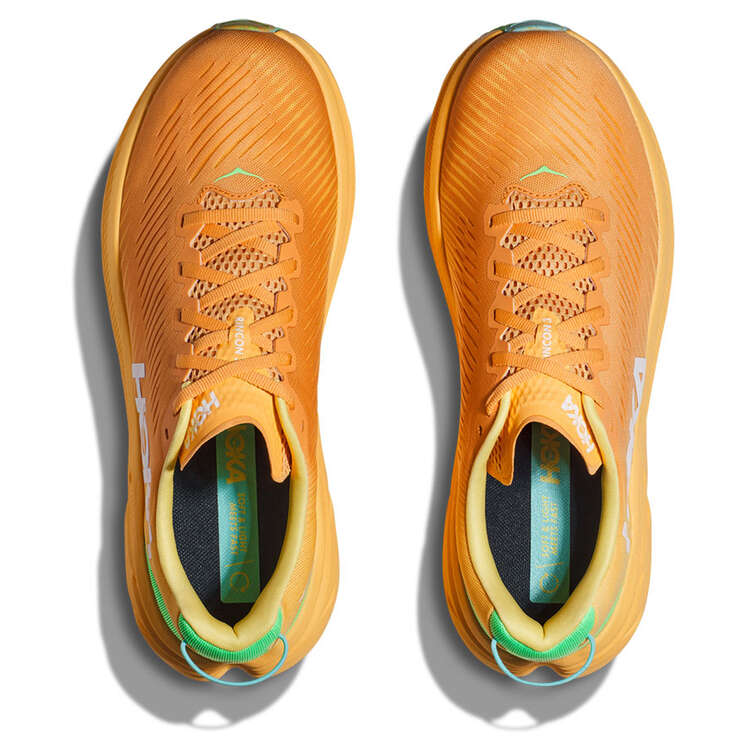 HOKA Rincon 3 Mens Running Shoes, Orange, rebel_hi-res
