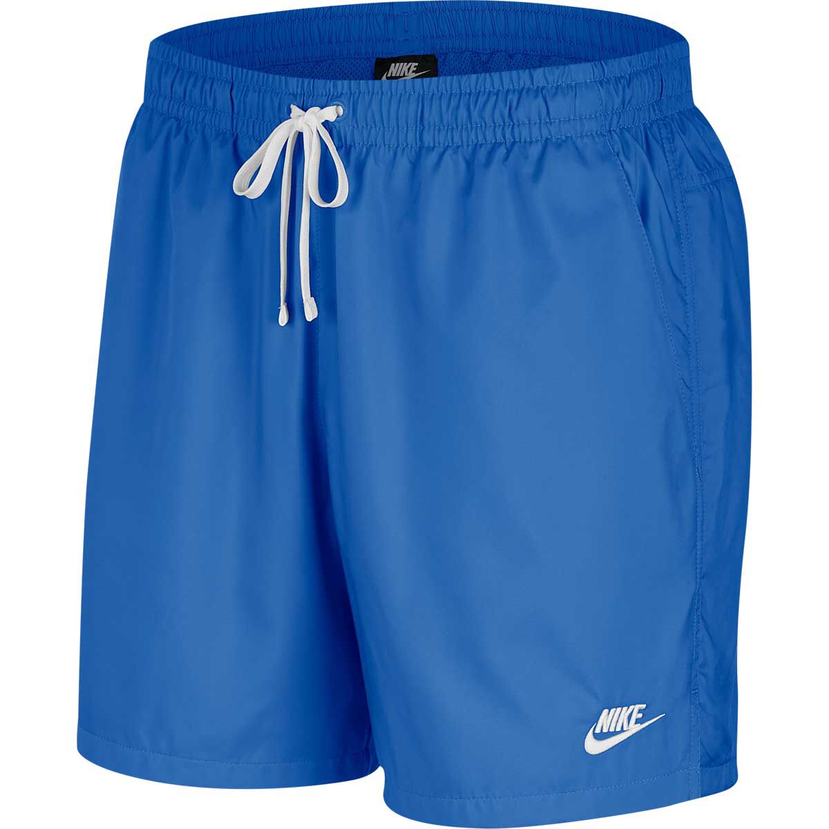 blue nike woven shorts