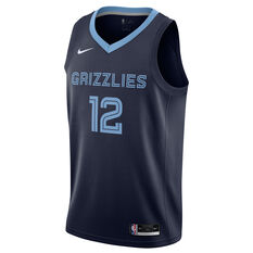 Nike Memphis Grizzlies Ja Morant 2021/22 Mens Icon Jersey, Navy, rebel_hi-res
