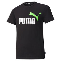 Puma Boys Essentials Logo Tee Black XS, Black, rebel_hi-res