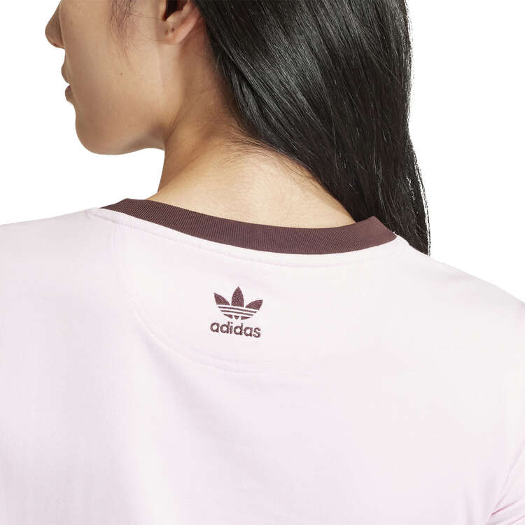 adidas Originals Womens Retro Graphic Tee, Pink, rebel_hi-res