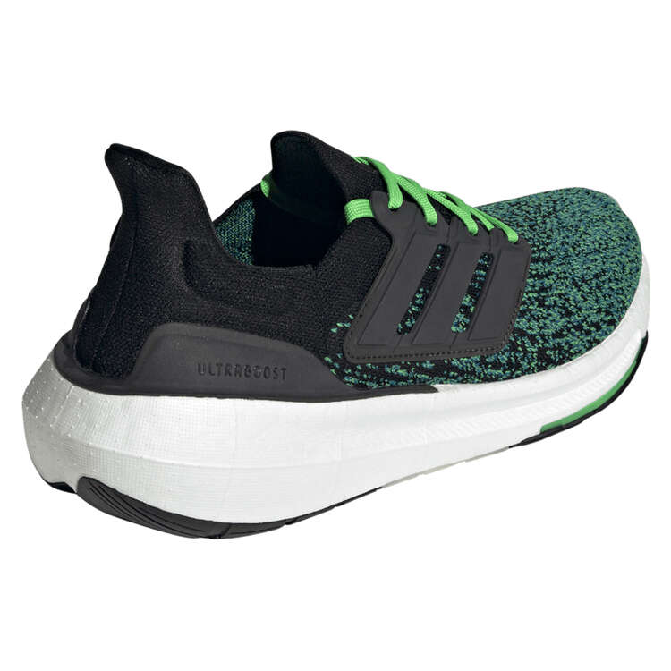adidas Ultraboost Light Mens Running Shoes, Black/Green, rebel_hi-res