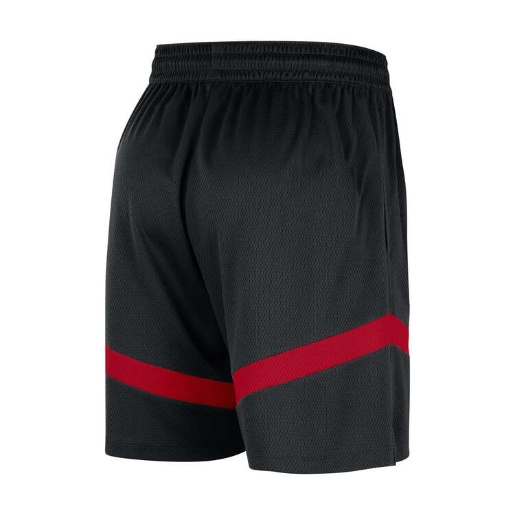 Nike Mens Chicago Bulls Icon Practice Dri-FIT NBA 8 Inch Shorts Black S, Black, rebel_hi-res