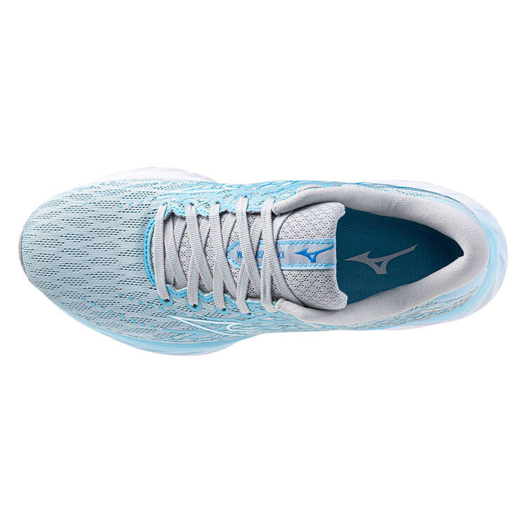 Mizuno Wave Inspire 20 Womens Running Shoes, Blue/White, rebel_hi-res