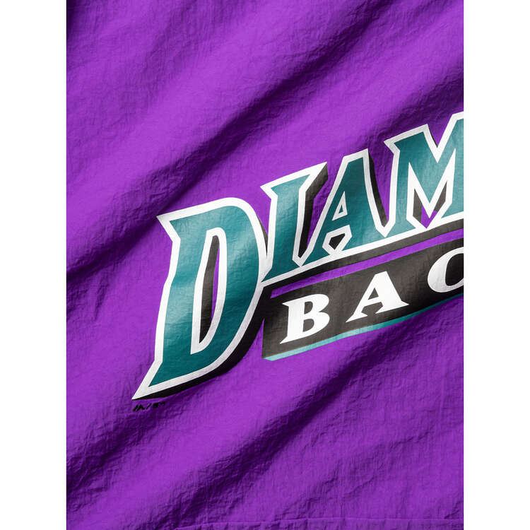 Arizona Diamondbacks Mens Half-Zip Windbreaker Jacket, Purple, rebel_hi-res