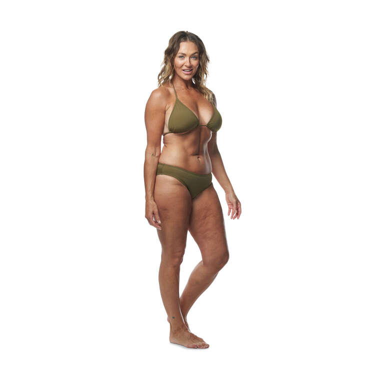 Tahwalhi Womens Halter Bikini Top, Green, rebel_hi-res