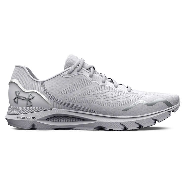 Under Armour HOVR Sonic 6 Womens Running Shoes, White/Metallic, rebel_hi-res