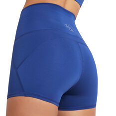 Nimble Womens Sweat To Splash Shorts Blue S, Blue, rebel_hi-res