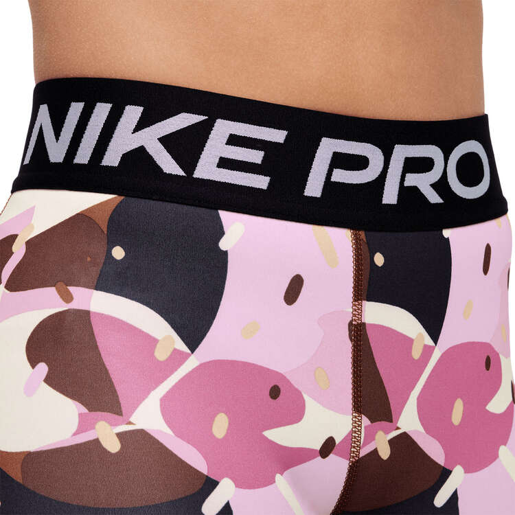 Nike Pro Girls Dri-FIT Performance Shorts, Print, rebel_hi-res