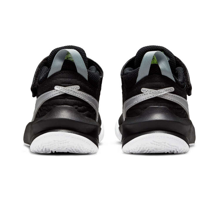 Nike Team Hustle D 10 PS Kids Basketball Shoes Black US 11, Black, rebel_hi-res