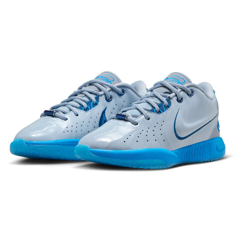 Nike LeBron 21 GS Kids Basketball Shoes Blue US 4, Blue, rebel_hi-res
