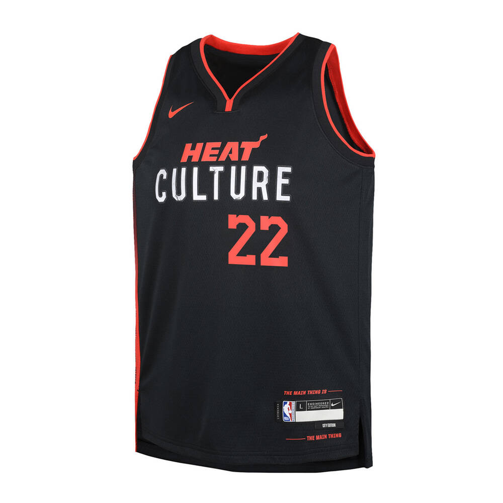Nike Miami Heat Jimmy Butler 2023/24 City Edition Kids Basketball ...