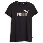 Puma Girls Essential Plus Logo Tee, , rebel_hi-res