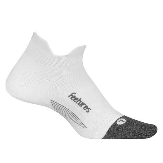 Feetures Elite Ultra Light No Show Tab Socks, White, rebel_hi-res