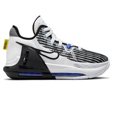 Nike LeBron Witness 6 Kids Basketball Shoes White/Black US 4, White/Black, rebel_hi-res