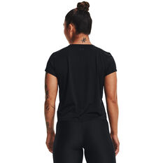 Under Armour Womens Knockout Tee, Black, rebel_hi-res