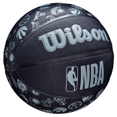 Wilson NBA All Team Basketball Black 6, Black, rebel_hi-res