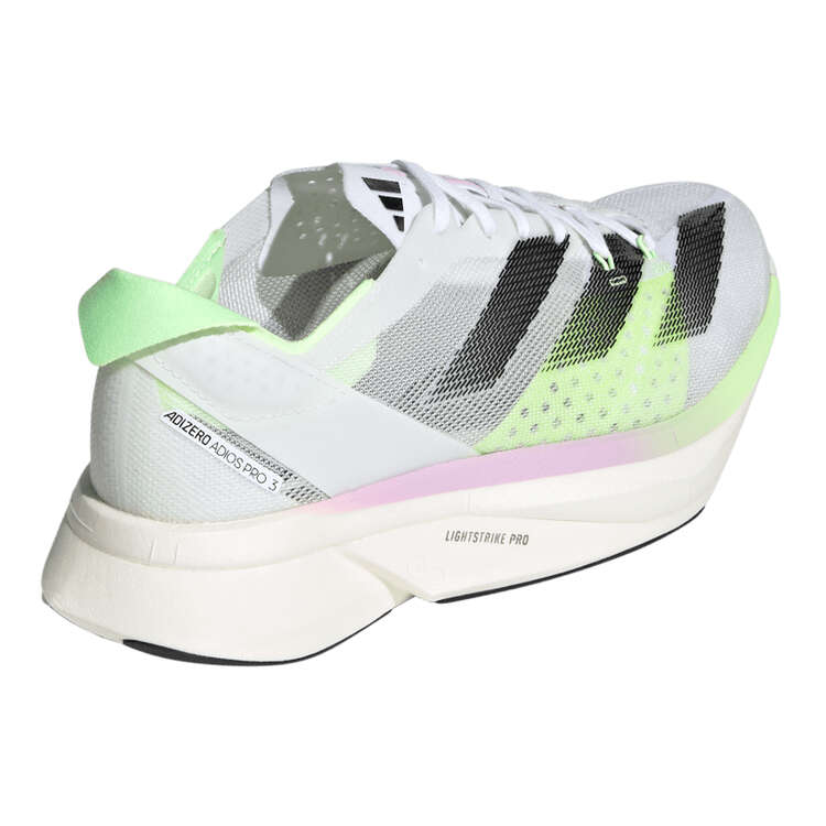 adidas Adizero Adios Pro 3 Womens Running Shoes, Green/Purple, rebel_hi-res