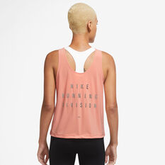 Nike Womens Run Division Convertible Running Tank, Pink, rebel_hi-res