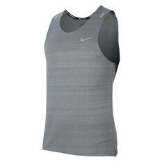 Nike Mens Dri-FIT Miler Tank Grey S, Grey, rebel_hi-res