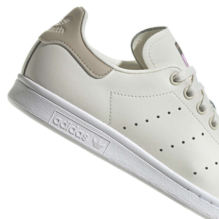 adidas Originals Stan Smith Womens Casual Shoes, White/Beige, rebel_hi-res