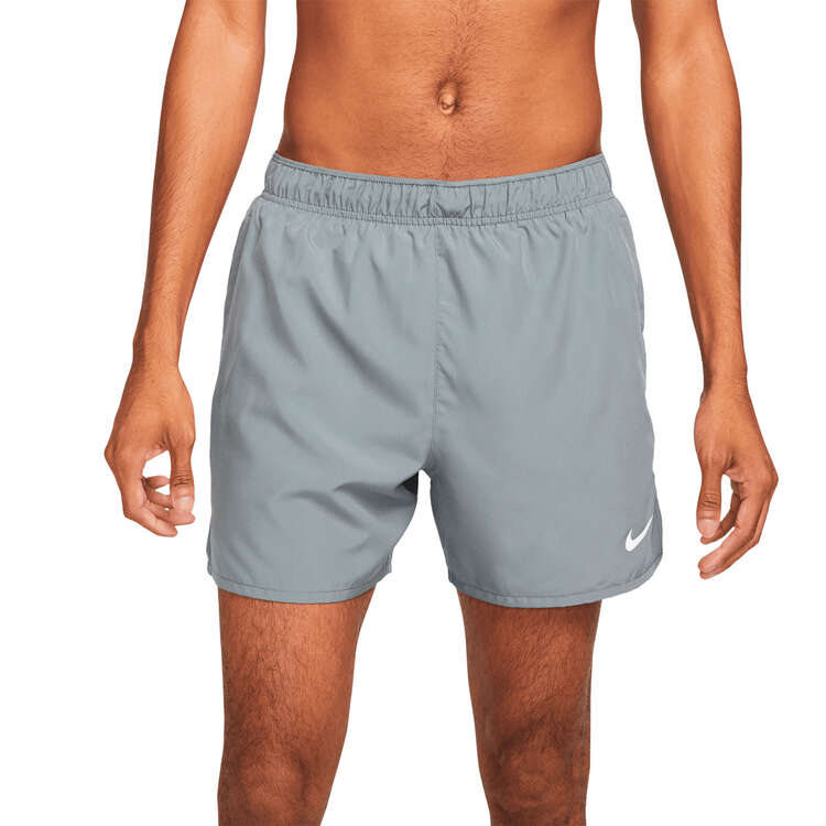 Nike Mens Dri-FIT Challenger Run Division 5-inch Brief-Lined Running Shorts Grey S, Grey, rebel_hi-res