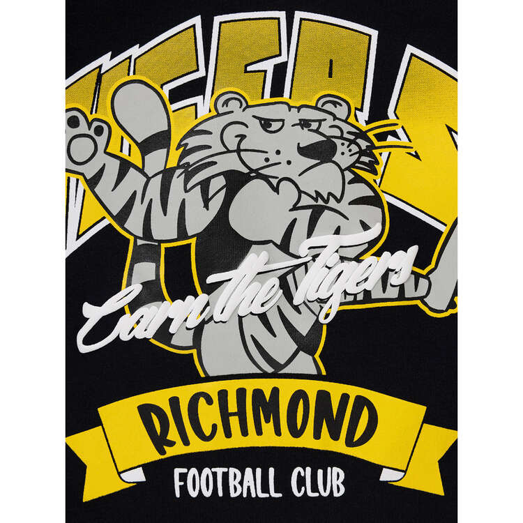 Richmond Tigers Toddlers Long Sleeve Supporter Tee Black 6, Black, rebel_hi-res