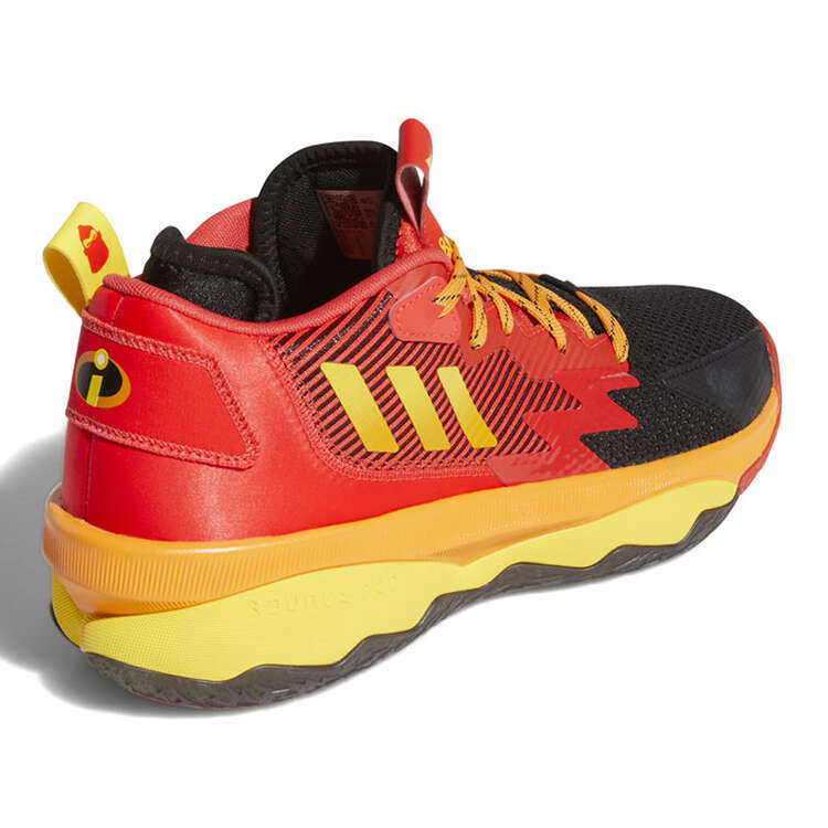 adidas Dame 8 Mr. Incredible Basketball Shoes, Red/Yellow, rebel_hi-res