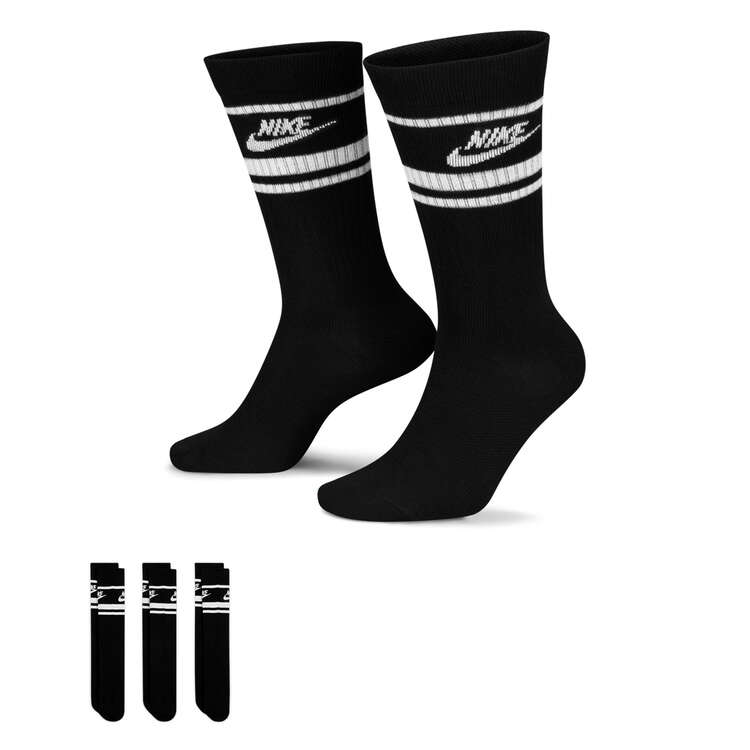 Nike Everyday Essential Crew Socks Black S, Black, rebel_hi-res