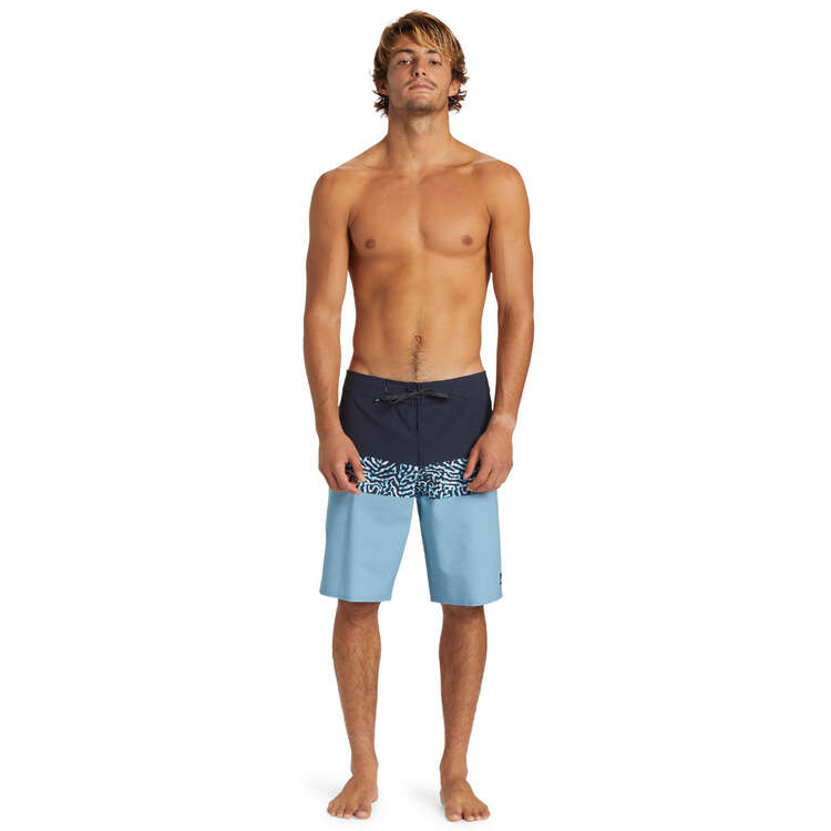 Quiksilver Mens Surfsilk Panel 20in Board Shorts, Navy/Blue, rebel_hi-res