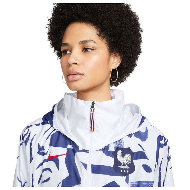 Nike Womens France AWF Lightweight Football Jacket, Blue, rebel_hi-res