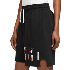 Nike Womens Swoosh Fly Standard Issue Basketball Shorts, Black, rebel_hi-res