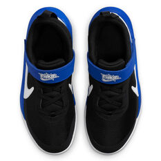 Nike Team Hustle D 10 Kids Basketball Shoes, Black/White, rebel_hi-res