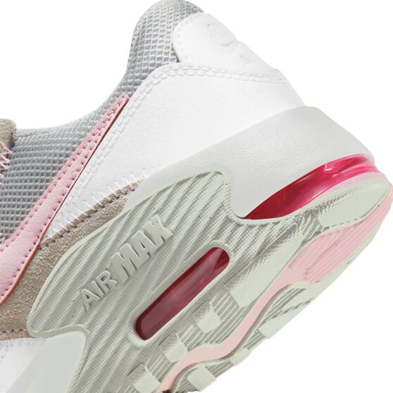 Nike Air Max Excee GS Kids Casual Shoes White/Pink US 7, White/Pink, rebel_hi-res