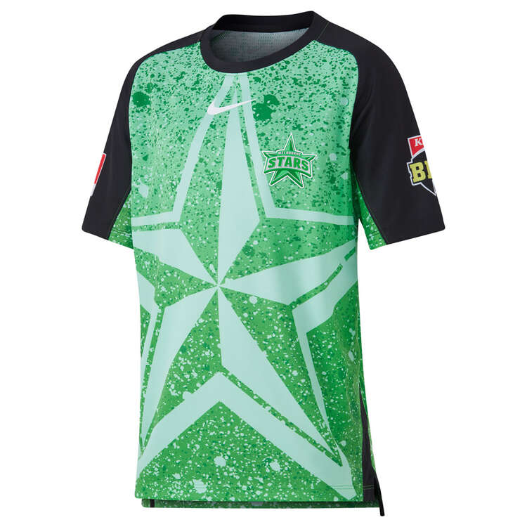 Nike Youth Melbourne Stars 2023/24 Replica BBL Home Shirt, Green, rebel_hi-res