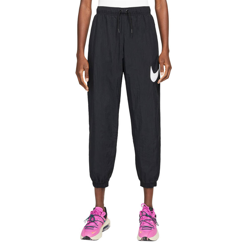 Nike Womens Sportswear Essential Mid-Rise Pants Black XS | Rebel Sport