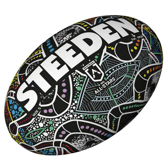 Steeden NRL Indigenous All Stars Supporter Rugby Ball, , rebel_hi-res